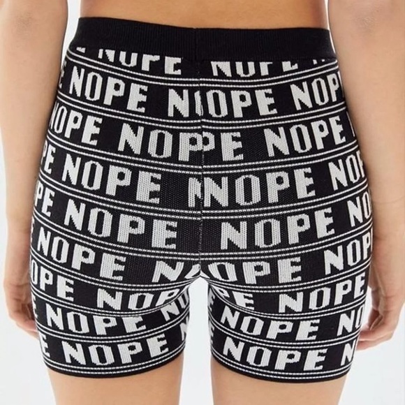 Urban Outfitters “Nope” Knit Biker Shorts small